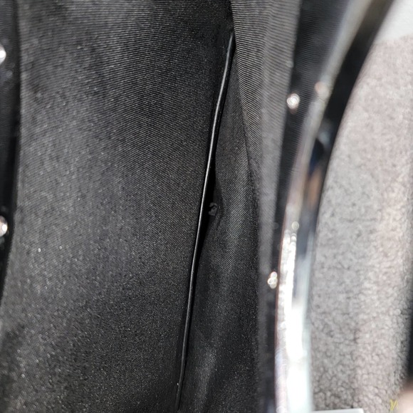 BCBGeneration Black Croc Embossed Foldover Clutch NEW - Picture 4 of 4